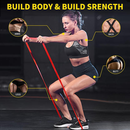 Resistance Band Pull up Band Fitness Exercise Bands Natural Latex for Workout Body Stretch Powerlifting Band Fitness Sport Training at Home/The Gym